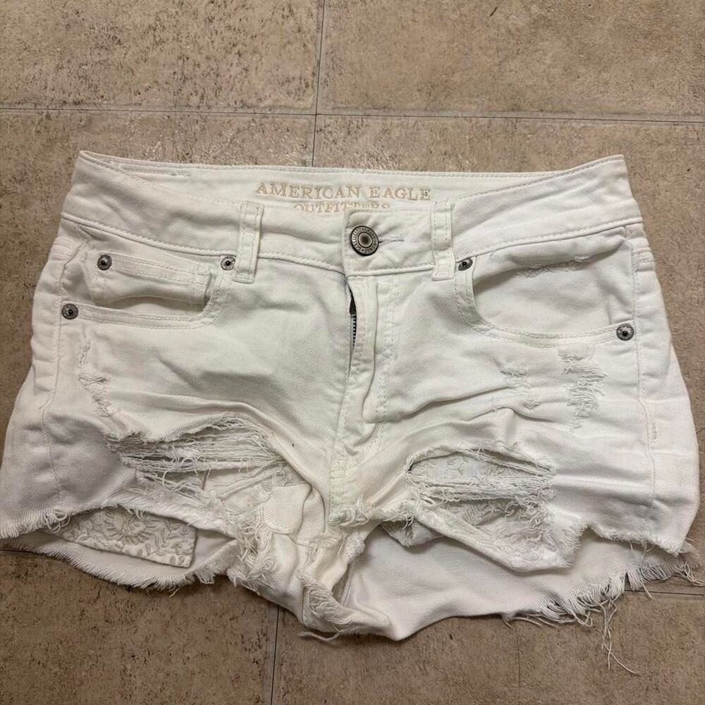 American-eagle Women's White Shorts